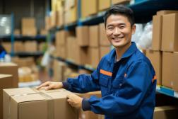 ★コンテナの荷下ろし作業員